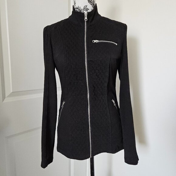 Liverpool NEREUS Quilted Panel Zip Up Black Jacket | L - Picture 1 of 4